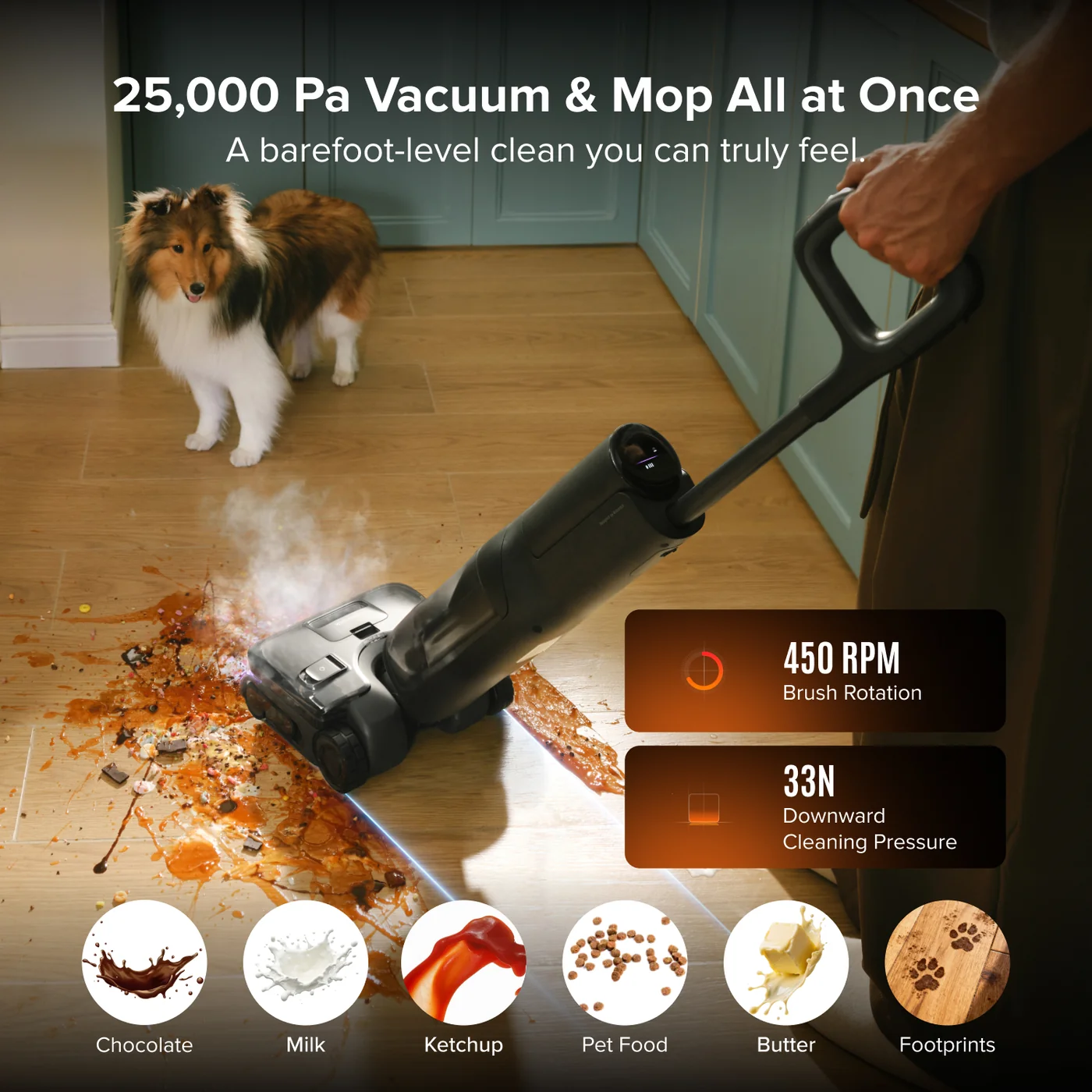 roborock f25 steam wet dry vacuum with steam and high temperature se